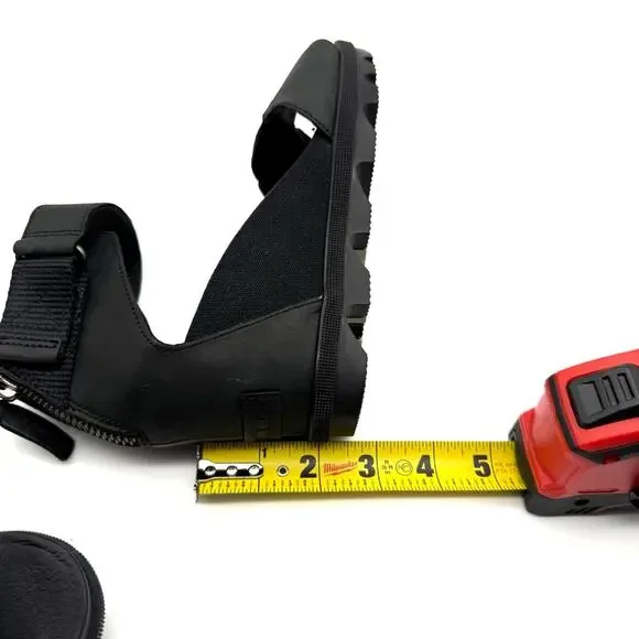 Sorel Joanie II Ankle Strap Wedge Sandal Black 8.5 - Picture 12 of 15